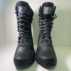 The North Face Black Leather Primaloft Winter Snow Boots Women Size 6.5